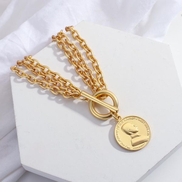 chains lifefontier punk multi-layer gold color necklace for women metal coin pendant chain necklaces fashion jewelry accessories, Silver
chains lifefontier punk multi-layer gold color necklace for women metal coin pendant chain necklaces fashion jewelry accessories, Silver