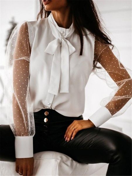 see thought blouse women's shirt autumn bow o-neck long sleeve white blouses 2021 womens elegant female spring sweaters, White;black
see thought blouse women's shirt autumn bow o-neck long sleeve white blouses 2021 womens elegant female spring sweaters, White;black