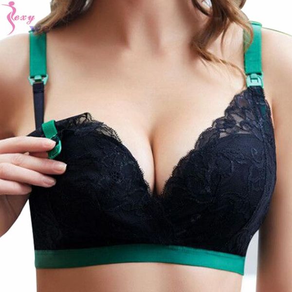 maternity intimates sexywg breastfeeding nursing bras sleep bra women plunge seamless v shape low cut straps lightly padded lace, White
maternity intimates sexywg breastfeeding nursing bras sleep bra women plunge seamless v shape low cut straps lightly padded lace, White