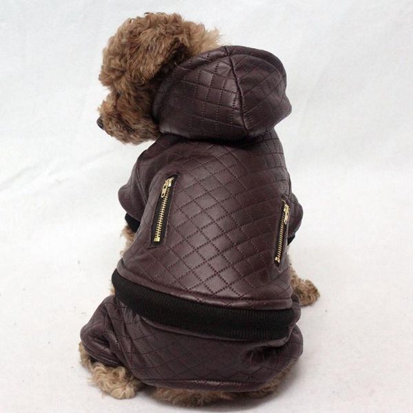 dog apparel leather clothes winter coat for small dogs warm hoodies coats detachable two-piece set jacket pet clothing 
dog apparel leather clothes winter coat for small dogs warm hoodies coats detachable two-piece set jacket pet clothing