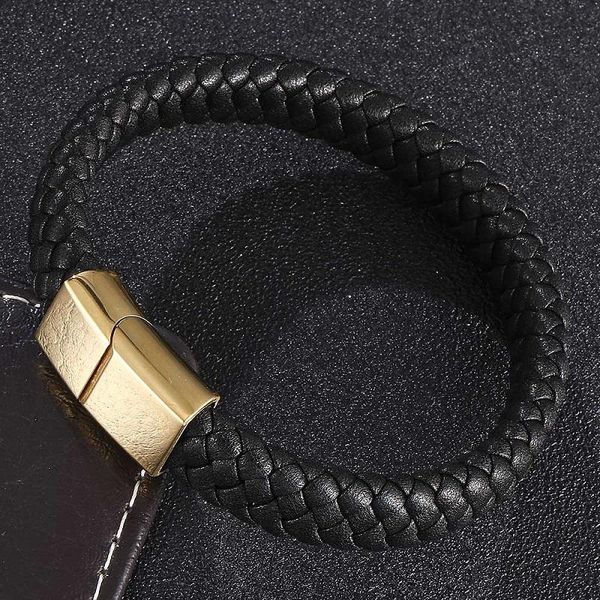 charm bracelets men jewelry leather black/brown braided bracelet fashion smooth magnetic buckle woven bangle s0458, Golden;silver
charm bracelets men jewelry leather black/brown braided bracelet fashion smooth magnetic buckle woven bangle s0458, Golden;silver