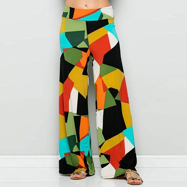 women's pants & capris women summer pantalon femme casual lady's stitching printed loose stretchy wide leg lounge long y624, Black;white
women's pants & capris women summer pantalon femme casual lady's stitching printed loose stretchy wide leg lounge long y624, Black;white