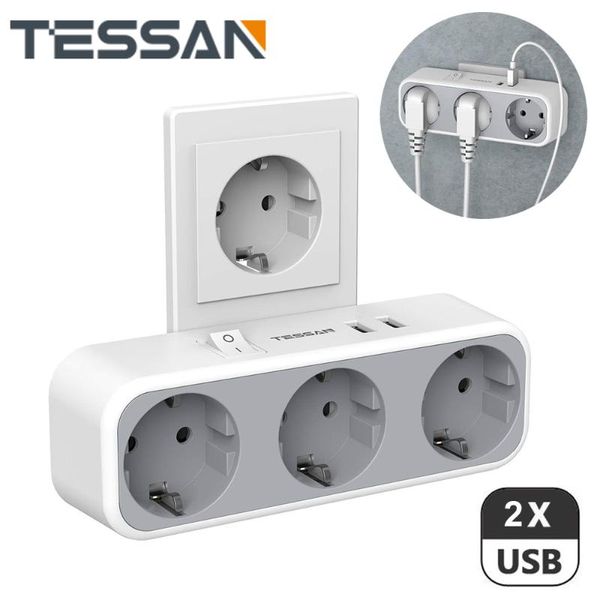 smart power plugs 5 in 1 eu adapter with on/off swtich 3 ac outlets 110-250v and 2 usb ports 5v/2.4a wall socket strip for home
smart power plugs 5 in 1 eu adapter with on/off swtich 3 ac outlets 110-250v and 2 usb ports 5v/2.4a wall socket strip for home