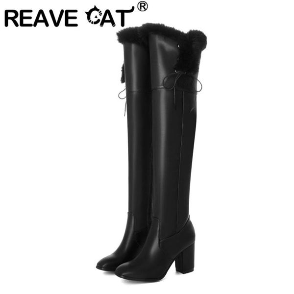 boots reave cat winter thick fur over knee high square toe chunky heels zipper solid large size 33-43 black brown bowtie s2694
boots reave cat winter thick fur over knee high square toe chunky heels zipper solid large size 33-43 black brown bowtie s2694