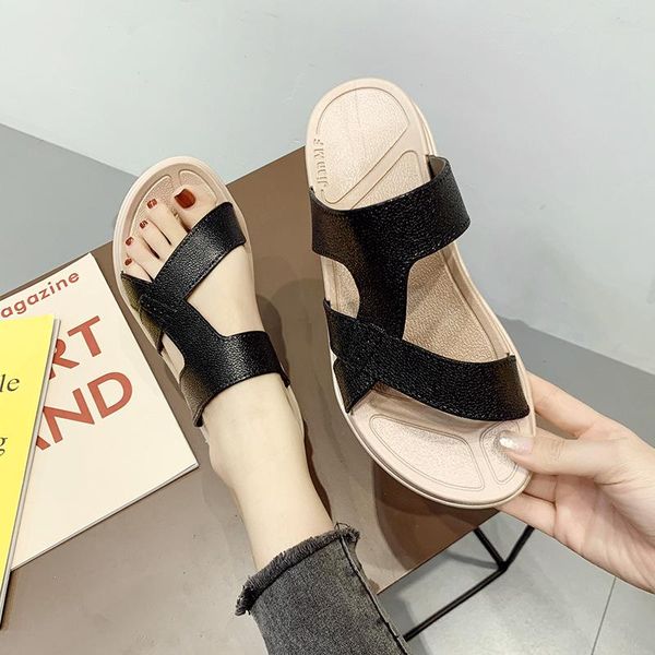 slippers womens flat slide sandals buckle summer cork open toe with arch causal beach ladies shoes women's flip flops, Black
slippers womens flat slide sandals buckle summer cork open toe with arch causal beach ladies shoes women's flip flops, Black