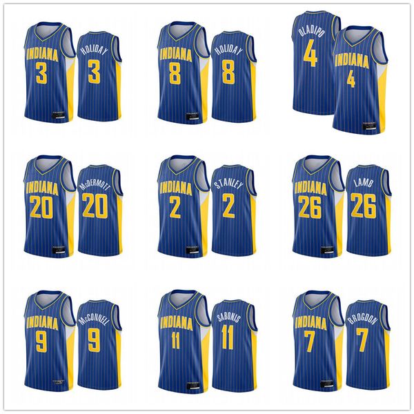 new men brogdon victor oladipo domantas sabonis myles turner 2020/21 basketball jersey blue icon edition, Black;red 
new men brogdon victor oladipo domantas sabonis myles turner 2020/21 basketball jersey blue icon edition, Black;red