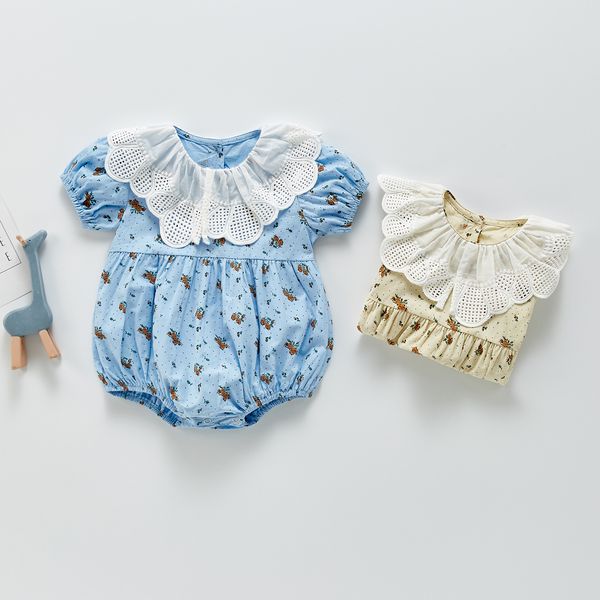 brand childrens clothing 2022 summer floral jumpsuit girls harlottie baby foreign style lace lapel bag, Blue
brand childrens clothing 2022 summer floral jumpsuit girls harlottie baby foreign style lace lapel bag, Blue