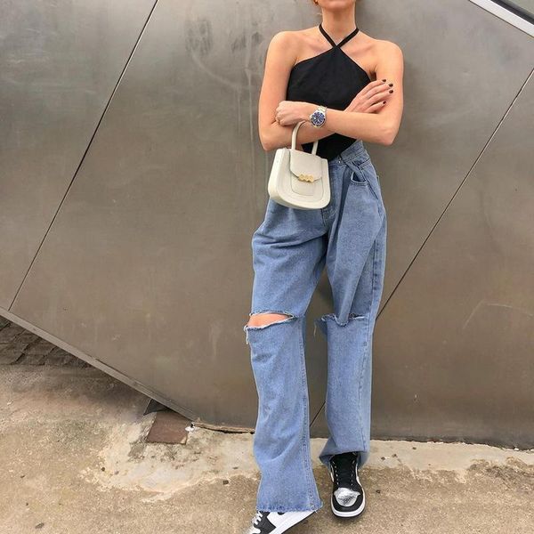 women's jeans ladies loose fit ripped wide leg for women high waist blue wash casual denim hip-hop trousers summer baggy jean pants
women's jeans ladies loose fit ripped wide leg for women high waist blue wash casual denim hip-hop trousers summer baggy jean pants