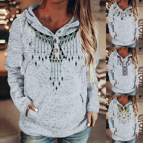 women's hoodies & sweatshirts vintage pullover tassel folk-custom button down long sleeve fashion casual street with pocket, Black
women's hoodies & sweatshirts vintage pullover tassel folk-custom button down long sleeve fashion casual street with pocket, Black