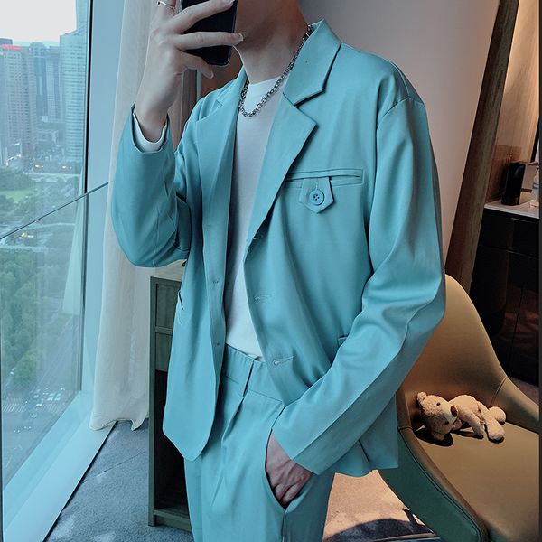 new quality assemblies men autumn long blazer jacket plus pants game front button male suit decoratio j4fs, Gray
new quality assemblies men autumn long blazer jacket plus pants game front button male suit decoratio j4fs, Gray
