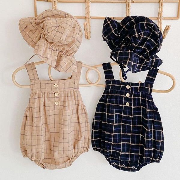 clothing sets born infant baby boys girls grid rompers + hat 0-3yrs spring kids boy girl sleeveless clothes, White
clothing sets born infant baby boys girls grid rompers + hat 0-3yrs spring kids boy girl sleeveless clothes, White