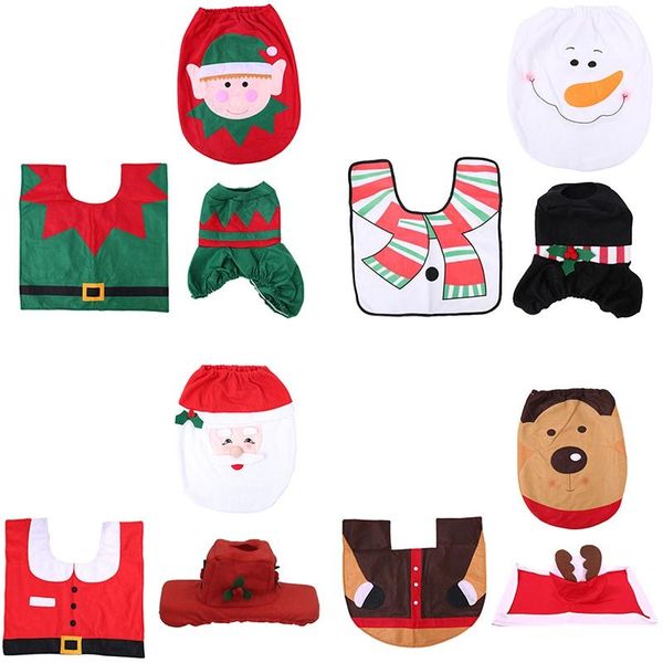 christmas decorations 3pcs/set bathroom santa claus toilet foot pad seat cover cap set rug home accessory
christmas decorations 3pcs/set bathroom santa claus toilet foot pad seat cover cap set rug home accessory