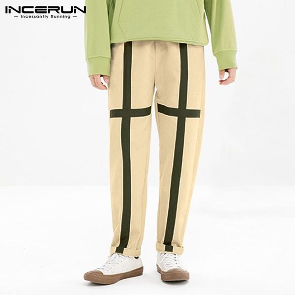 men's pants incerun men leisure patchwork fashion zipper straight trousers spring man casual pockets joggers bottoms streetwear s-5xl, Black
men's pants incerun men leisure patchwork fashion zipper straight trousers spring man casual pockets joggers bottoms streetwear s-5xl, Black