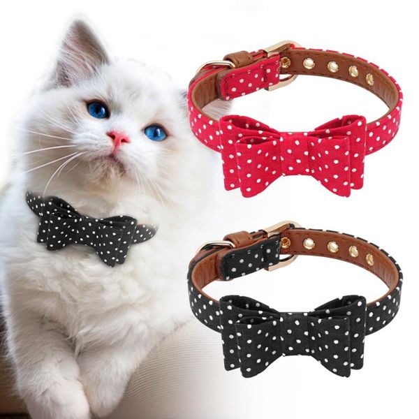 dog collars & leashes cute polka dot puppy collar soft cat necklace with bowknot bowtie small dogs pet perro for chihuahua pug
dog collars & leashes cute polka dot puppy collar soft cat necklace with bowknot bowtie small dogs pet perro for chihuahua pug