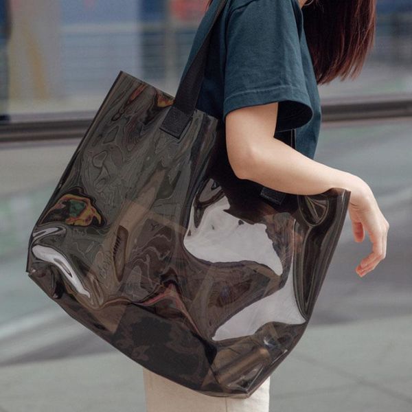 cross body transparent women shopping bag totes portable holographic jelly large capacity pvc shoulder beach travel handbags
cross body transparent women shopping bag totes portable holographic jelly large capacity pvc shoulder beach travel handbags