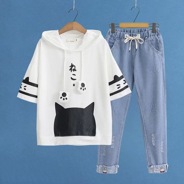 women's hoodies & sweatshirts hoody women harajuku japan style cat white hooded short sleeve cotton girls friends kawaii clothes h, Black
women's hoodies & sweatshirts hoody women harajuku japan style cat white hooded short sleeve cotton girls friends kawaii clothes h, Black
