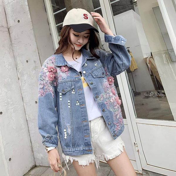 women's jackets 2021 jacket denim fashion loose real s spring/ autumn embroidery flower, Black;brown
women's jackets 2021 jacket denim fashion loose real s spring/ autumn embroidery flower, Black;brown