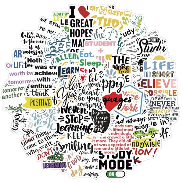 50pcs inspirational cartoon graffiti stickers lapsuitcase skateboard guitar waterproof stickers
50pcs inspirational cartoon graffiti stickers lapsuitcase skateboard guitar waterproof stickers