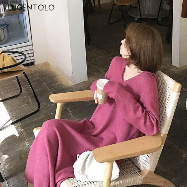 women's sweaters lugentolo hooded sweater women v-necl solid loose autumn winter thin long sleeve slim knitted ladies pullover, White;black
women's sweaters lugentolo hooded sweater women v-necl solid loose autumn winter thin long sleeve slim knitted ladies pullover, White;black