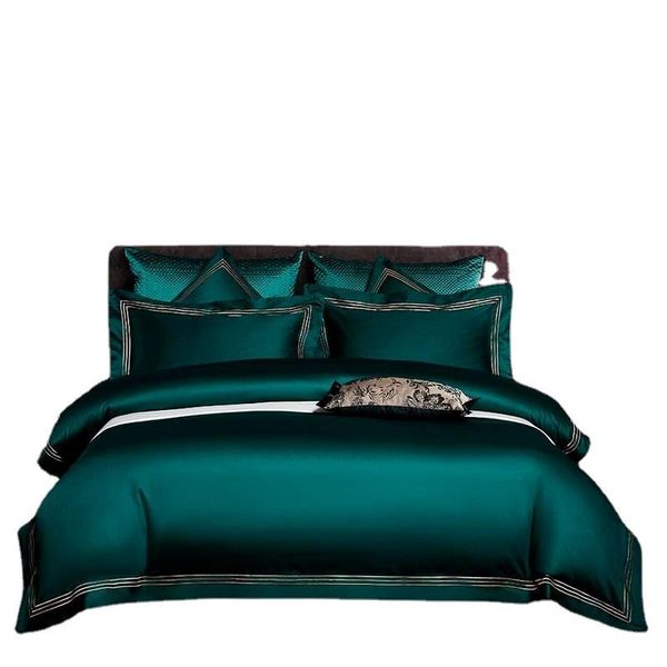 bedding sets embroidered deep green blue duvet cover premium soft egyptian cotton set double king bed sheet pillowcases
bedding sets embroidered deep green blue duvet cover premium soft egyptian cotton set double king bed sheet pillowcases