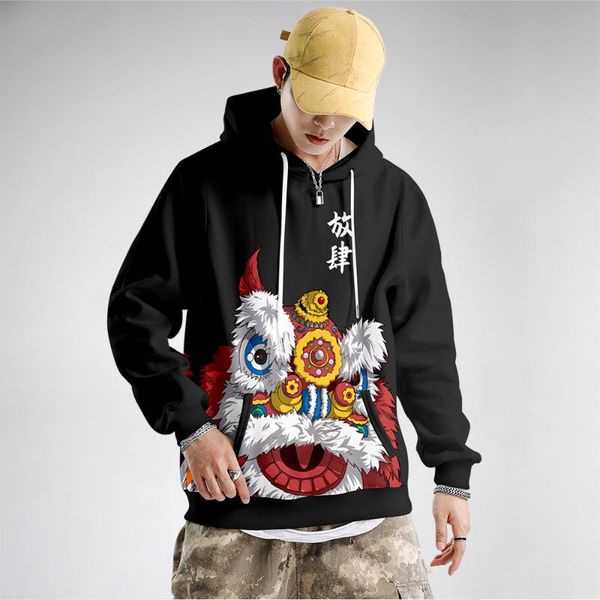 men's hoodies & sweatshirts lion dance printed black couple men women hip hop casual streetwear pullover oversize 6xl
men's hoodies & sweatshirts lion dance printed black couple men women hip hop casual streetwear pullover oversize 6xl