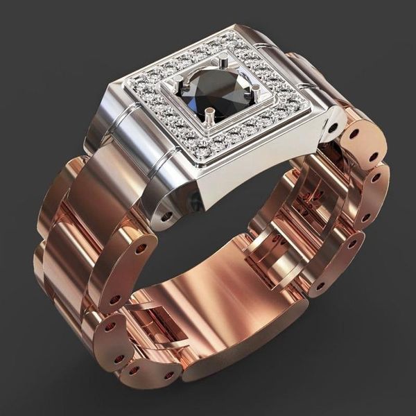 cluster rings inlaid blue zircon ring strap style men's copper gold rhinestone luxury wedding hand jewelry gift, Golden;silver
cluster rings inlaid blue zircon ring strap style men's copper gold rhinestone luxury wedding hand jewelry gift, Golden;silver