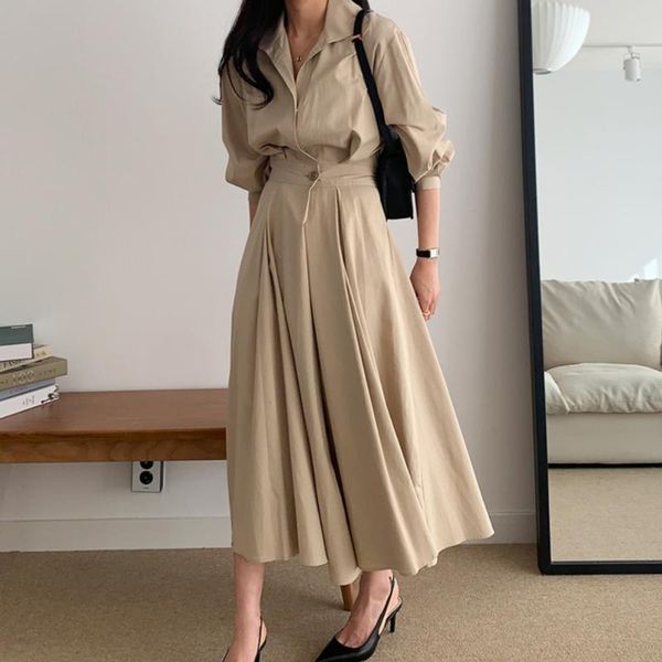 casual dresses dress korean style women 2021 younger college solid color loose leisure all-matching long shirt for, Black;gray
casual dresses dress korean style women 2021 younger college solid color loose leisure all-matching long shirt for, Black;gray