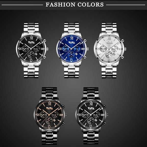 wristwatches 2021 men's large dial fashion stainless steel band watch business casual calendar quartz waterproof, Slivery;brown
wristwatches 2021 men's large dial fashion stainless steel band watch business casual calendar quartz waterproof, Slivery;brown