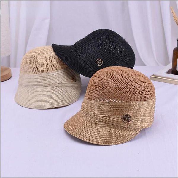 wide brim hats 2021 summer straw paper sun hat for women breathable baseball cap outdoor casual sunshade british style equestrian, Blue;gray
wide brim hats 2021 summer straw paper sun hat for women breathable baseball cap outdoor casual sunshade british style equestrian, Blue;gray
