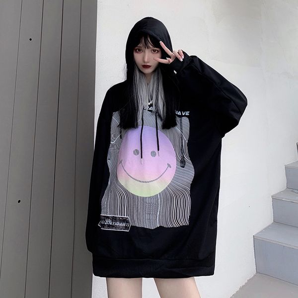 2021 autumn and winter new harajuku style loose personality cartoon print hooded thin sweatshirt il69, Black
2021 autumn and winter new harajuku style loose personality cartoon print hooded thin sweatshirt il69, Black
