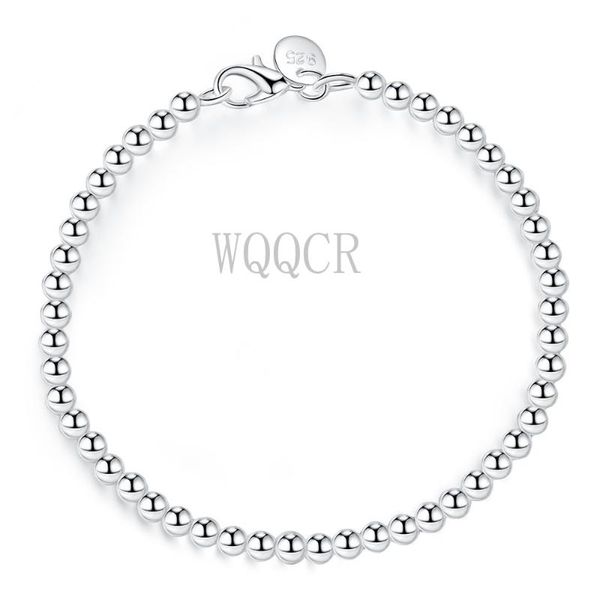 link, chain 925 silver bracelet fashion jewelry 4mm buddha bead spherical hollow ball three-color choice, Black
link, chain 925 silver bracelet fashion jewelry 4mm buddha bead spherical hollow ball three-color choice, Black