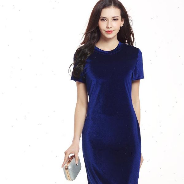 women velvet sheath dress green black o neck short sleeve slim pencil office work wear knee length dresses, Black;gray
women velvet sheath dress green black o neck short sleeve slim pencil office work wear knee length dresses, Black;gray