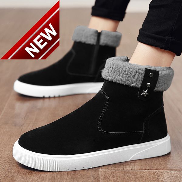real leather s030 snow boots men's 2021 new winter plush warm cotton shoes short tube, Black
real leather s030 snow boots men's 2021 new winter plush warm cotton shoes short tube, Black