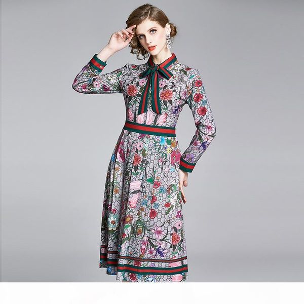 runway womens luxury fashion floral printed long shirt dress fall spring elegant ribbon bow casual office ladies slim midi party dresses, Black;gray
runway womens luxury fashion floral printed long shirt dress fall spring elegant ribbon bow casual office ladies slim midi party dresses, Black;gray
