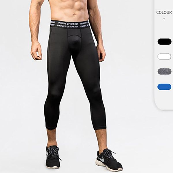 running pants men's compression gym cropped tight sweatpants breathable quick dry leggings for men fitness workout trouser, Black;blue
running pants men's compression gym cropped tight sweatpants breathable quick dry leggings for men fitness workout trouser, Black;blue