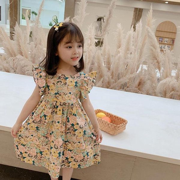 girl's dresses girls dress 2021 summer fashion cute floral short sleeve halter princess suitable for 2-7 years old, Red;yellow
girl's dresses girls dress 2021 summer fashion cute floral short sleeve halter princess suitable for 2-7 years old, Red;yellow