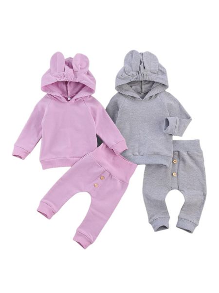 clothing sets 2pcs baby boy girl 0-24m casual suit solid color long sleeve hoodie with cute ears loose button decoration trousers daily life, White
clothing sets 2pcs baby boy girl 0-24m casual suit solid color long sleeve hoodie with cute ears loose button decoration trousers daily life, White