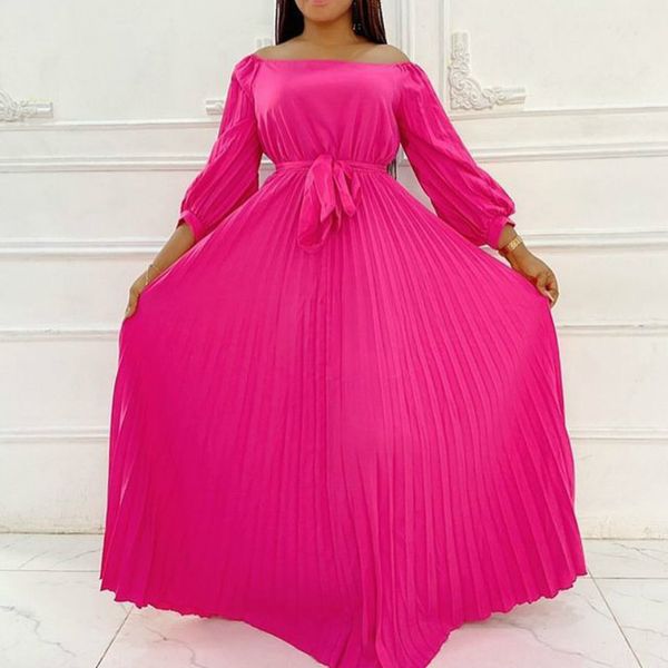 2021 new women off shoulder pleated long seevle es with waist belt party celebrate occasion event vestidos female plus size ladies ylj2, Black;gray
2021 new women off shoulder pleated long seevle es with waist belt party celebrate occasion event vestidos female plus size ladies ylj2, Black;gray