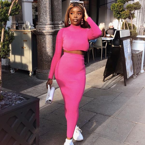 fall winter 2019 two piece set rib knit bodycon sweater dress long sleeve crop skirt matching sets d70-ae03, White
fall winter 2019 two piece set rib knit bodycon sweater dress long sleeve crop skirt matching sets d70-ae03, White