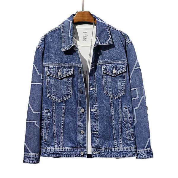 men's jackets denimjacket 2021 printed loose casual embroidery long-sleeved trendy denim jacket coat, Black;brown
men's jackets denimjacket 2021 printed loose casual embroidery long-sleeved trendy denim jacket coat, Black;brown