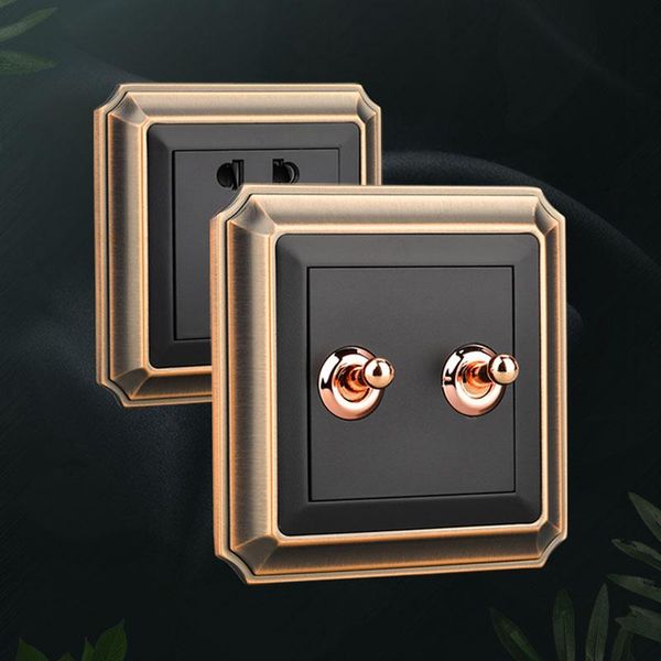 smart home control 1-4 gang 2 way household black frosted dual retro toggle switch bronze nordic style brass lever wall light
smart home control 1-4 gang 2 way household black frosted dual retro toggle switch bronze nordic style brass lever wall light