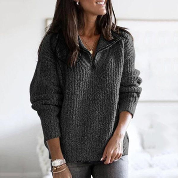 women's sweaters women sweater knitted autumn winter thick turn down collar zipper pullover long sleeve vrouw truien, White;black
women's sweaters women sweater knitted autumn winter thick turn down collar zipper pullover long sleeve vrouw truien, White;black