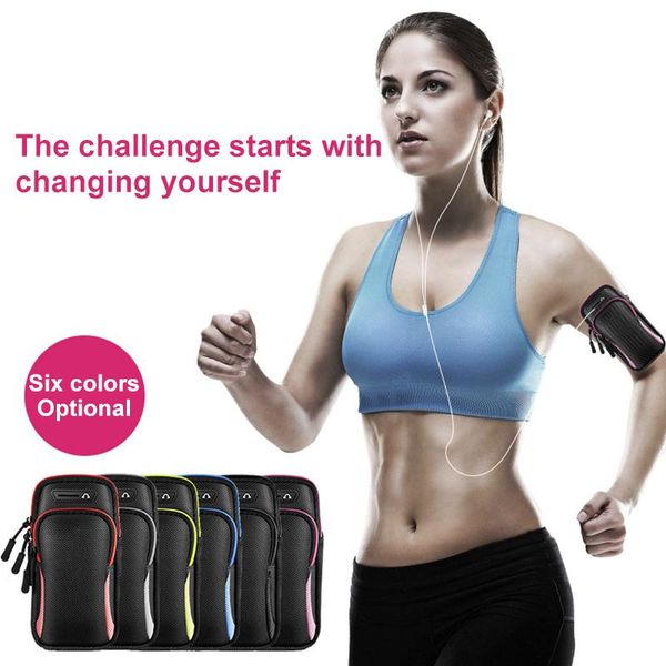 outdoor bags universal 6.5" running armband case arm band phone bag jogging fitness for 12 11 xr samsung huawei