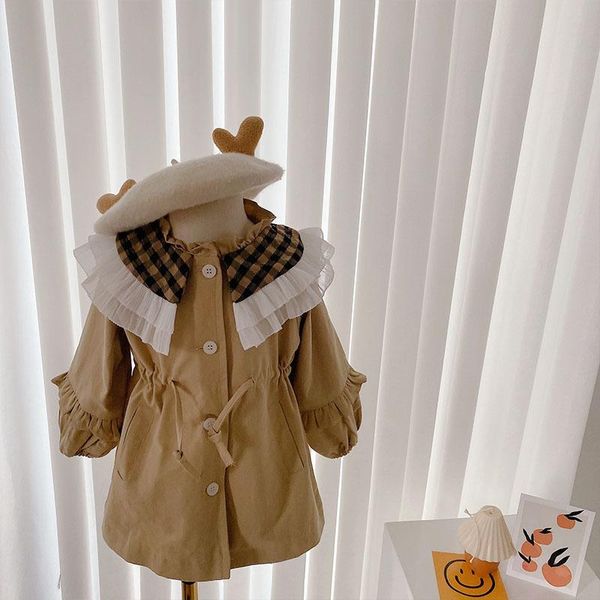down coat europe america toddler kids baby girls overcoat plaid single-breasted trench for girl outerwear autumn clothes windbreaker, Blue;gray
down coat europe america toddler kids baby girls overcoat plaid single-breasted trench for girl outerwear autumn clothes windbreaker, Blue;gray