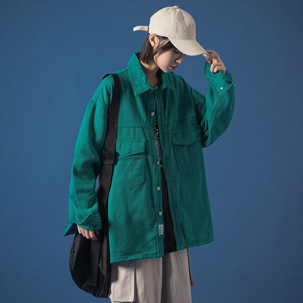 new 2021 woman oversized autumn korean streetwear wpman casual denim jackets fashion clothing cw5a, Black;brown
new 2021 woman oversized autumn korean streetwear wpman casual denim jackets fashion clothing cw5a, Black;brown