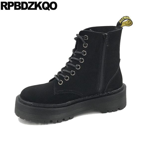 boots muffin combat military booties 10 platform shoes women luxury flatform front lace up casual ankle autumn big size flat, Black
boots muffin combat military booties 10 platform shoes women luxury flatform front lace up casual ankle autumn big size flat, Black