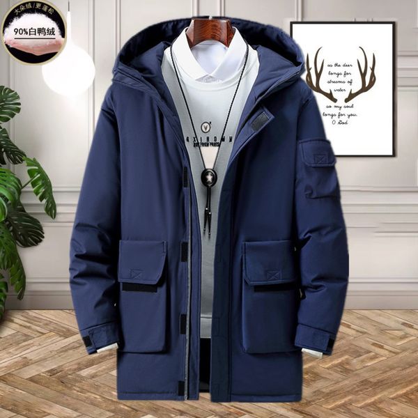 Men's medium length 2021 winter new couple's work cloth casual down et men's, Black
Men's medium length 2021 winter new couple's work cloth casual down et men's, Black