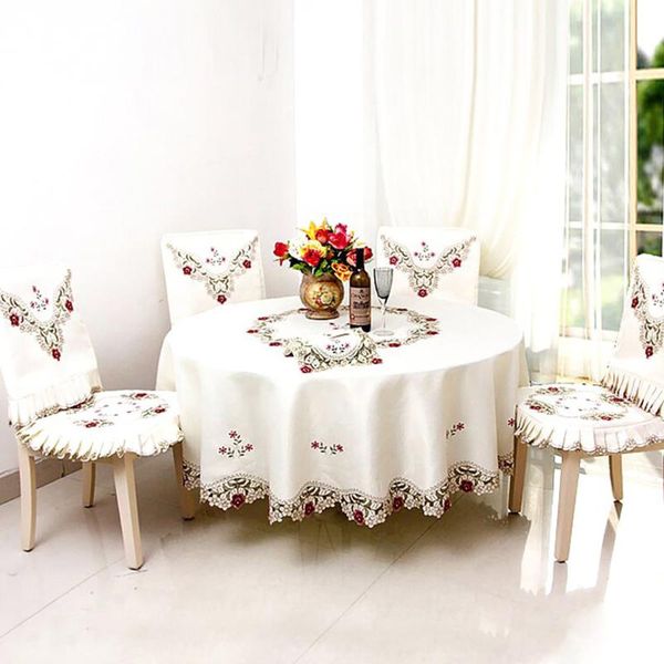 table cloth luxury embroidered tablecloth dining round cover wedding flower home textile accessories
table cloth luxury embroidered tablecloth dining round cover wedding flower home textile accessories