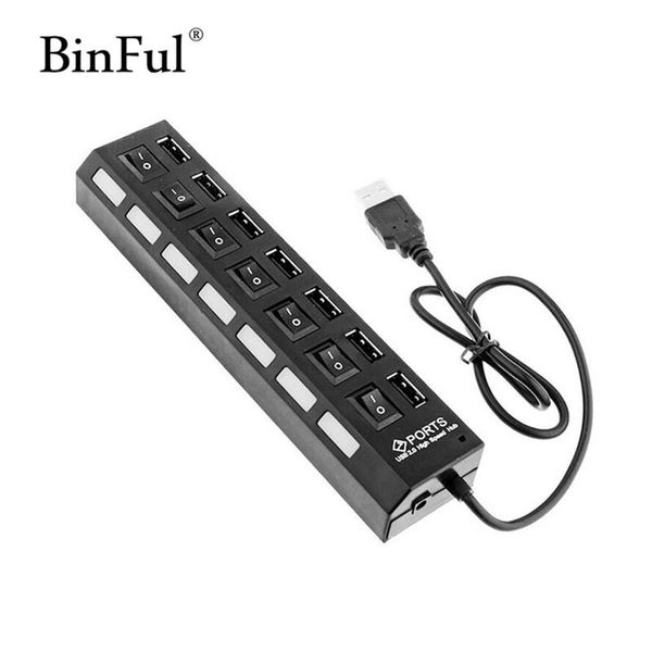 hubs binful multi 4 / 7 ports high speed usb hub 2.0 480mbps on/off switch portable splitter peripherals accessories
hubs binful multi 4 / 7 ports high speed usb hub 2.0 480mbps on/off switch portable splitter peripherals accessories