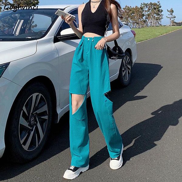 women's jeans summer slim ripped women high waist straight denim hole washed trousers baggy mopping harajuku streetwear ulzzang leisure, Blue
women's jeans summer slim ripped women high waist straight denim hole washed trousers baggy mopping harajuku streetwear ulzzang leisure, Blue